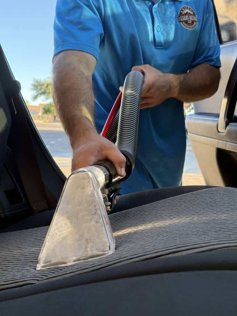 Mobile Auto Detailing Scottsdale AZ seat extraction